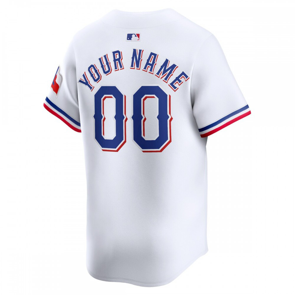 Texas Rangers Home Limited Custom Jersey - White-Pro Kit Vault | Brand New 26/27 Sports Jerseys